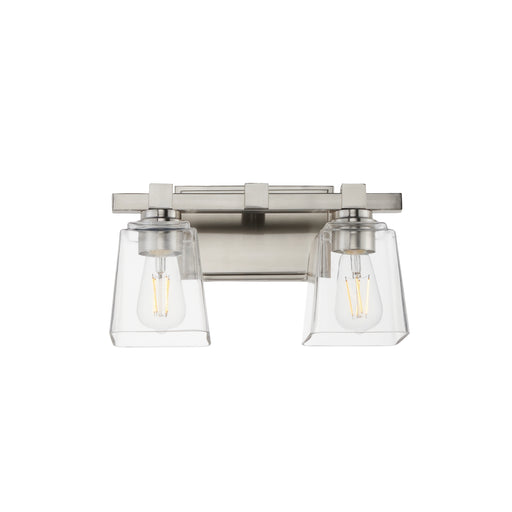 Cubos Two Light Wall Sconce Satin Nickel