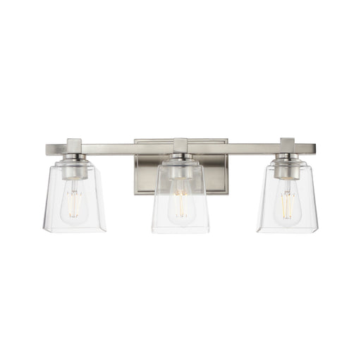 Cubos Three Light Bath Vanity Satin Nickel