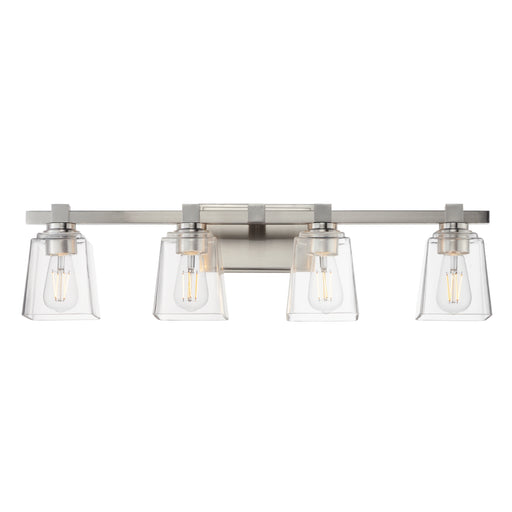 Cubos Four Light Bath Vanity Satin Nickel