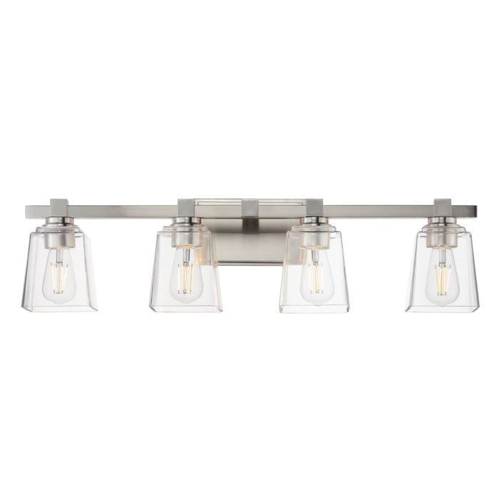 Maxim - 21384CLSN - Four Light Bath Vanity - Cubos - Satin Nickel