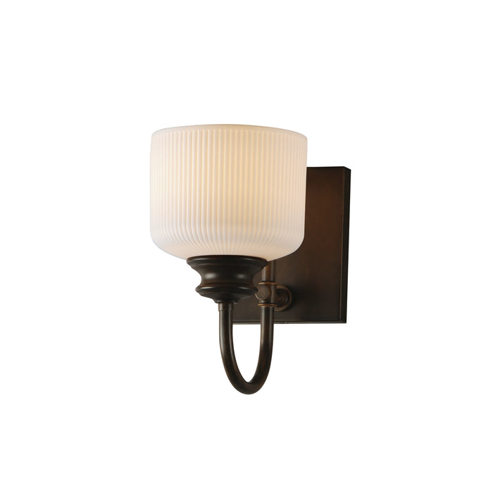 Maxim - 21491WTOI - One Light Wall Sconce - Bisque - Oil Rubbed Bronze