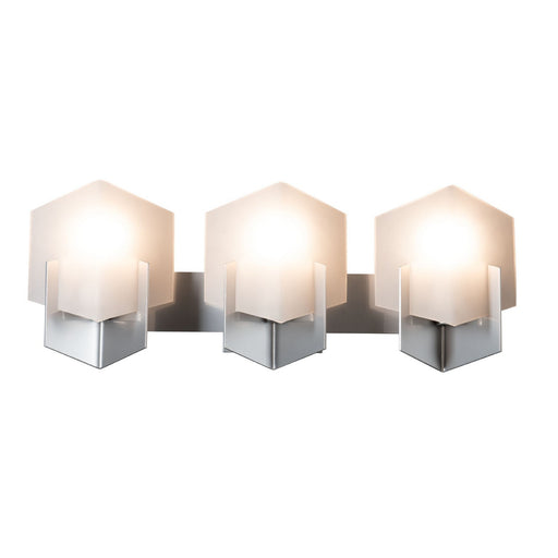 Prisma Three Light Bath Sconce Sterling
