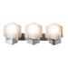 Hubbardton Forge - 201357-SKT-85-GG0816 - Three Light Bath Sconce - Prisma - Sterling