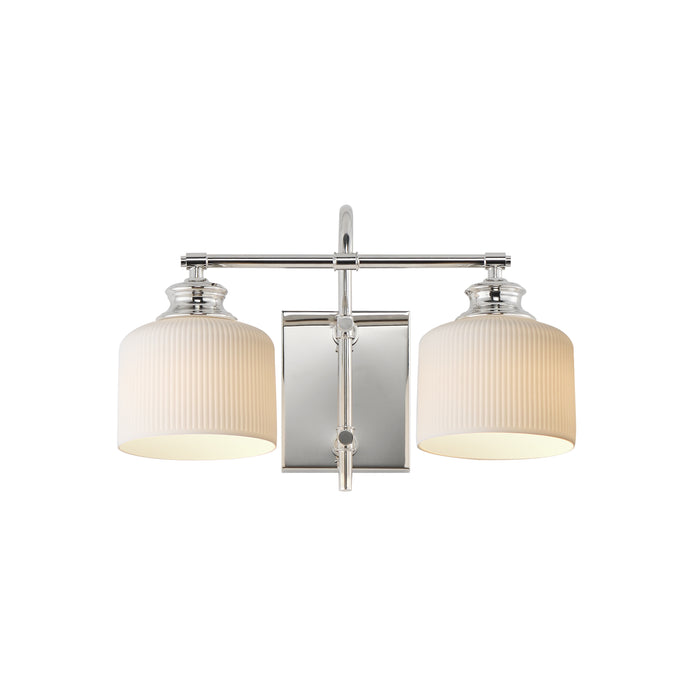 Maxim - 21492WTPN - Two Light Wall Sconce - Bisque - Polished Nickel
