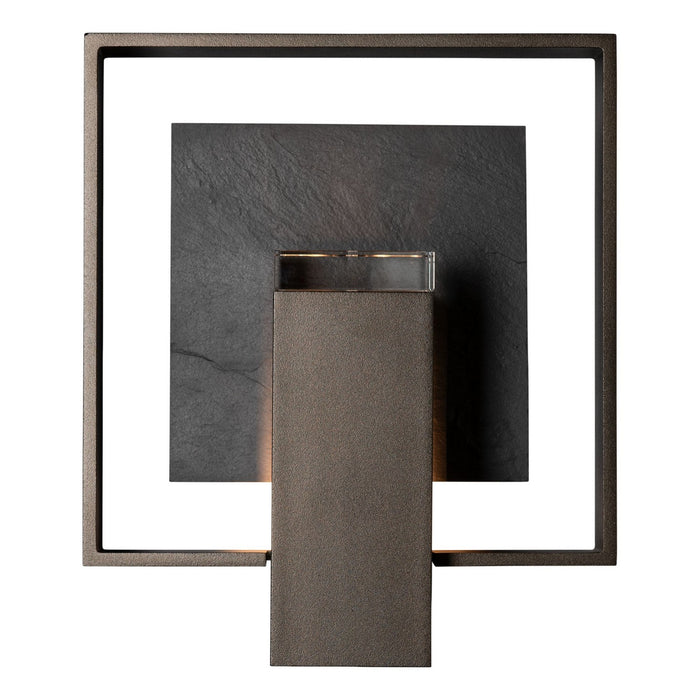 Hubbardton Forge - 302662-SKT-14-SL-ZM0850 - One Light Outdoor Wall Sconce - Shadow Box - Coastal Oil Rubbed Bronze