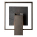 Hubbardton Forge - 302662-SKT-14-SL-ZM0850 - One Light Outdoor Wall Sconce - Shadow Box - Coastal Oil Rubbed Bronze