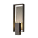 Hubbardton Forge - 302665-SKT-80-78-ZM0850 - One Light Outdoor Wall Sconce - Shadow Box - Coastal Black