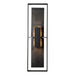 Hubbardton Forge - 302666-SKT-80-SL-ZM0850 - Two Light Outdoor Wall Sconce - Shadow Box - Coastal Black