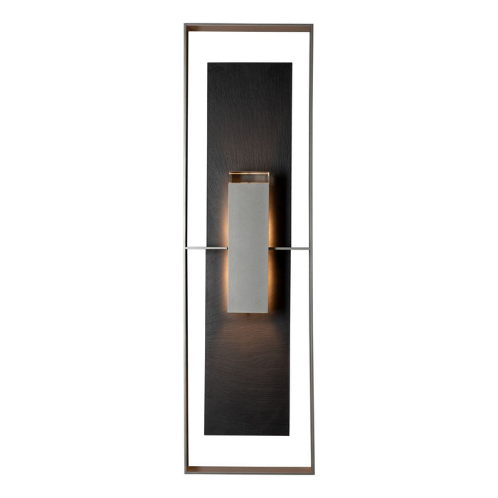 Hubbardton Forge - 302669-SKT-78-SL-ZM0851 - Two Light Outdoor Wall Sconce - Shadow Box - Coastal Burnished Steel
