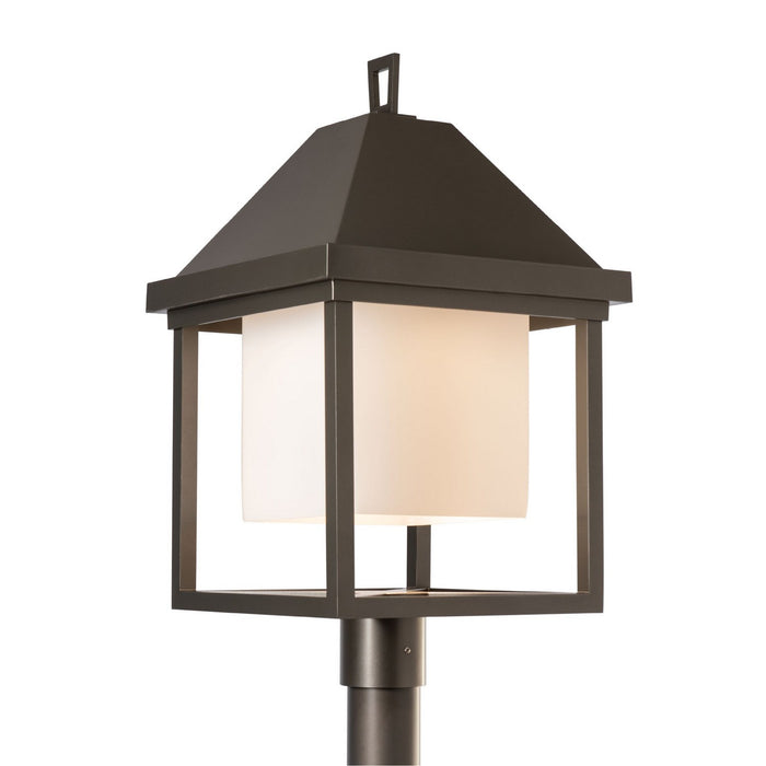 Hubbardton Forge - 345203-SKT-77-GG0833 - One Light Post Mount - Dorset - Coastal Dark Smoke