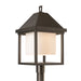 Hubbardton Forge - 345203-SKT-77-GG0833 - One Light Post Mount - Dorset - Coastal Dark Smoke