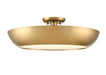 DVI Lighting - DVP0613BR-VICE - LED Semi Flush Mount - Antares - Brass