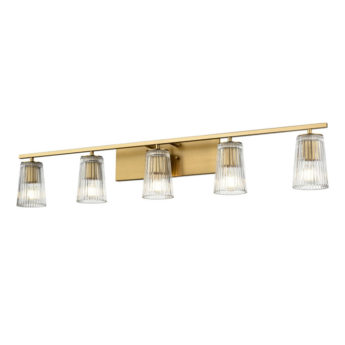 DVI Lighting - DVP11355BR-RI - Five Light Vanity - Lasalle - Brass