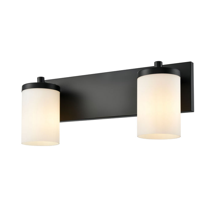 DVI Lighting - DVP14022EB-OP - Two Light Vanity - Riverview - Ebony