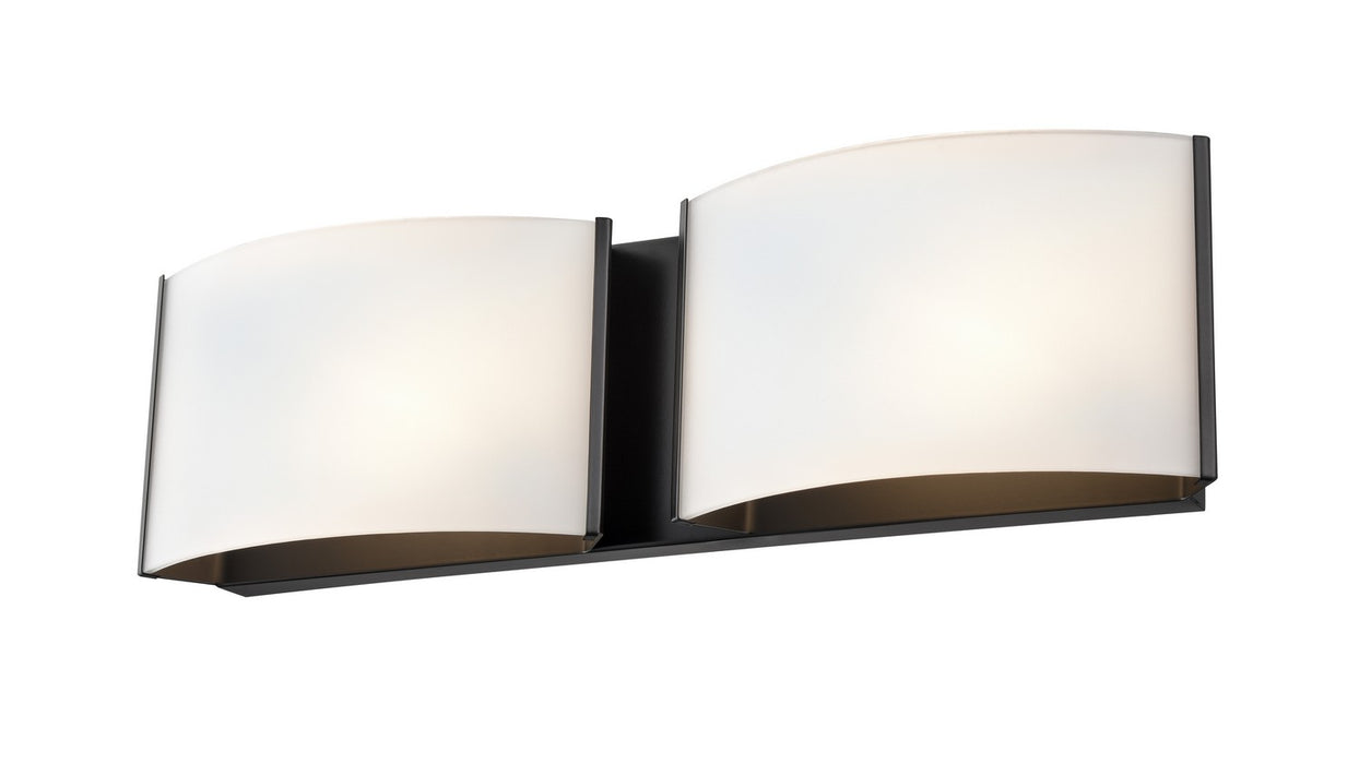 DVI Lighting - DVP17122EB-OP - Two Light Vanity - Candleguard - Ebony
