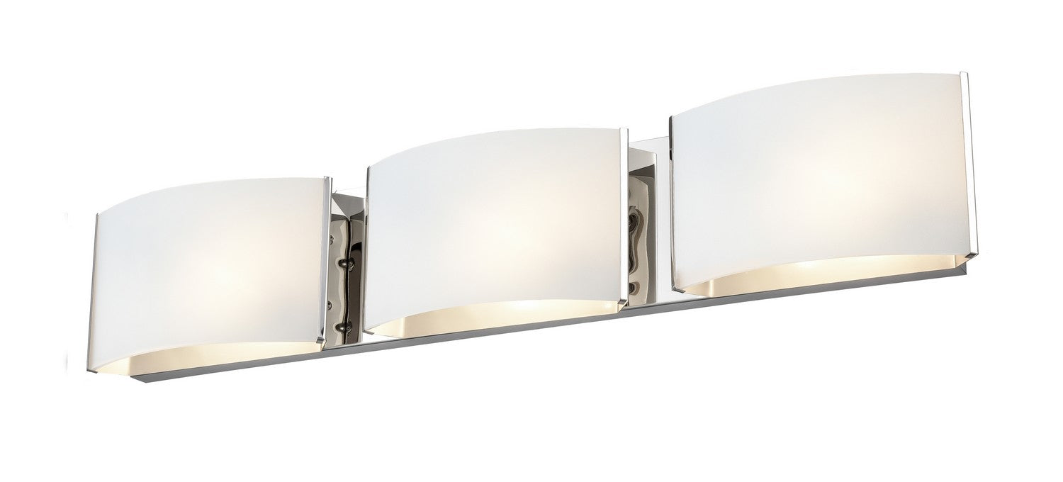 DVI Lighting - DVP17143CH-OP - Three Light Vanity - Candleguard - Chrome