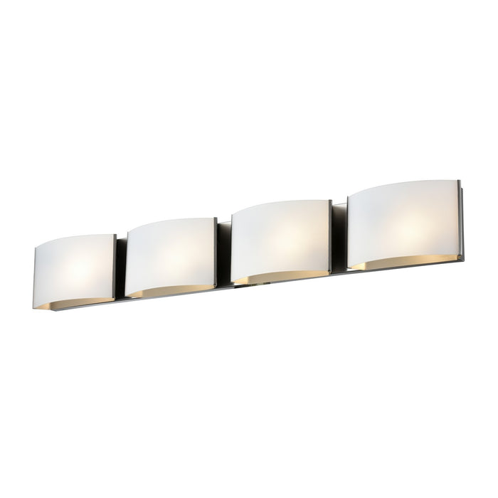 DVI Lighting - DVP17144SN-OP - Four Light Vanity - Candleguard - Satin Nickel