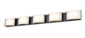 DVI Lighting - DVP17155EB-OP - Five Light Vanity - Candleguard - Ebony