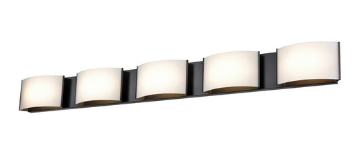 DVI Lighting - DVP17155EB-OP - Five Light Vanity - Candleguard - Ebony