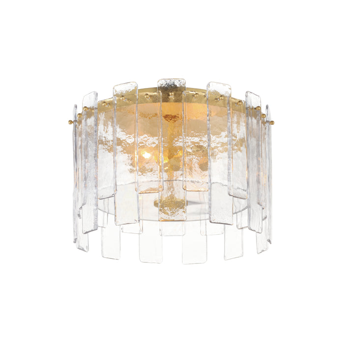 Maxim - 21832AGGL - Two Light Flush Mount - Warren - Gold Leaf