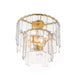 Maxim - 21833AGGL - Four Light Semi-Flush / Pendant - Warren - Gold Leaf
