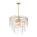 Maxim - 21835AGGL - Nine Light Pendant - Warren - Gold Leaf