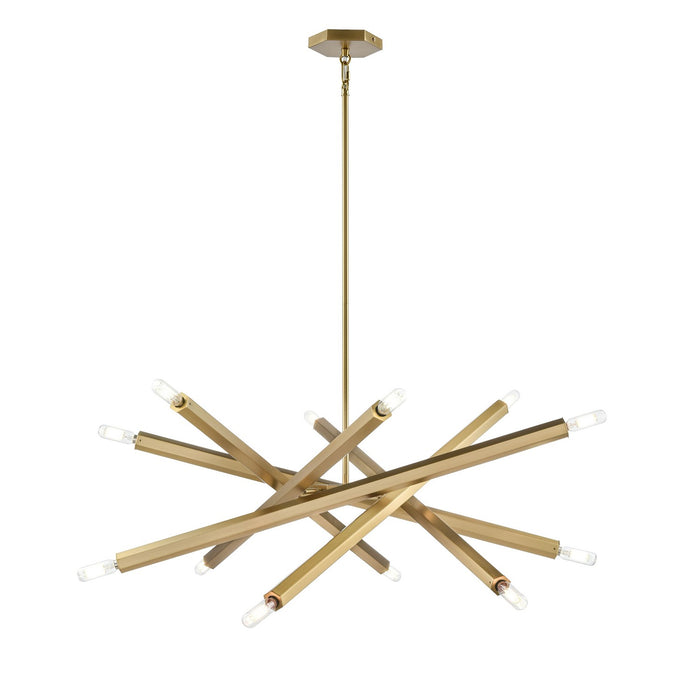 DVI Lighting - DVP30650BR - 12 Light Pendant - Kestrel - Brass