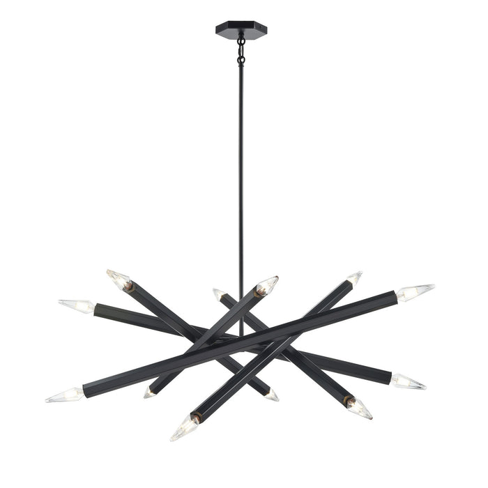 DVI Lighting - DVP30650EB - 12 Light Pendant - Kestrel - Ebony