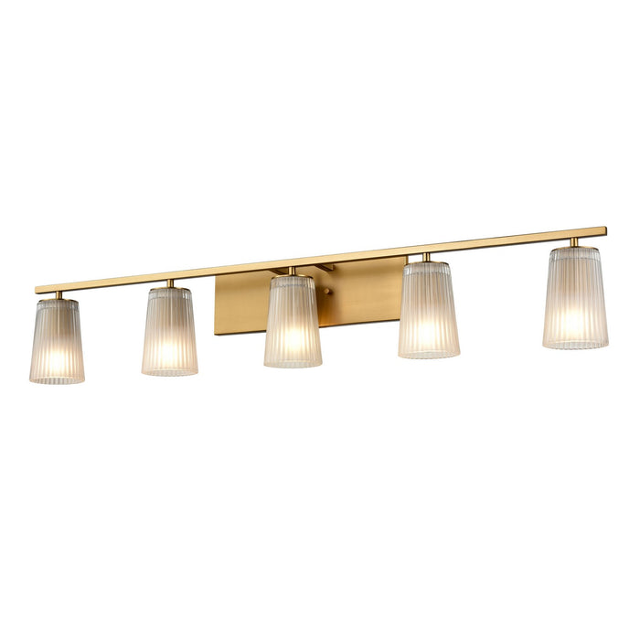 DVI Lighting - DVP31355BR-RICE - Five Light Vanity - Luca - Brass