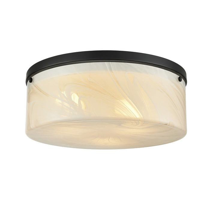 DVI Lighting - DVP32138EB-MS - Three Light Flush Mount - Bessemer - Ebony