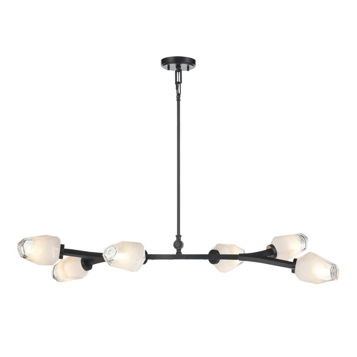 DVI Lighting - DVP33202EB-ICE - Six Light Linear Pendant - Javelin - Ebony