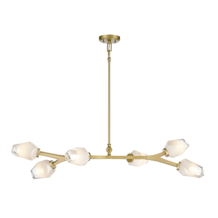 DVI Lighting - DVP33202GLD-ICE - Six Light Linear Pendant - Javelin - Gold