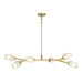 DVI Lighting - DVP33202GLD-ICE - Six Light Linear Pendant - Javelin - Gold