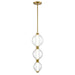 DVI Lighting - DVP34910BR-PUC - LED Pendant - Glimmer - Brass