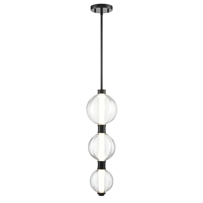 DVI Lighting - DVP34910EB-PUC - LED Pendant - Glimmer - Ebony