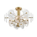 DVI Lighting - DVP36513BR-MS - Four Light Semi-Flush Mount - Carousel - Brass