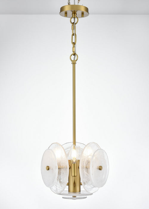DVI Lighting - DVP36519BR-MS - Three Light Pendant - Carousel - Brass