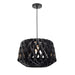 DVI Lighting - DVP36720BK-BW - One Light Pendant - Lac St-Jean - Black