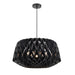 DVI Lighting - DVP36724BK-BW - Three Light Pendant - Lac St-Jean - Black