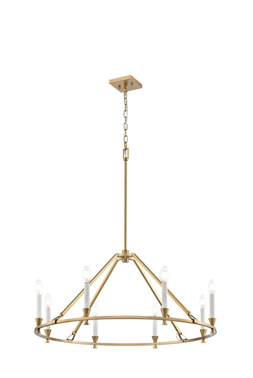 DVI Lighting - DVP37129BR - Eight Light Chandelier - Carisbrooke - Brass