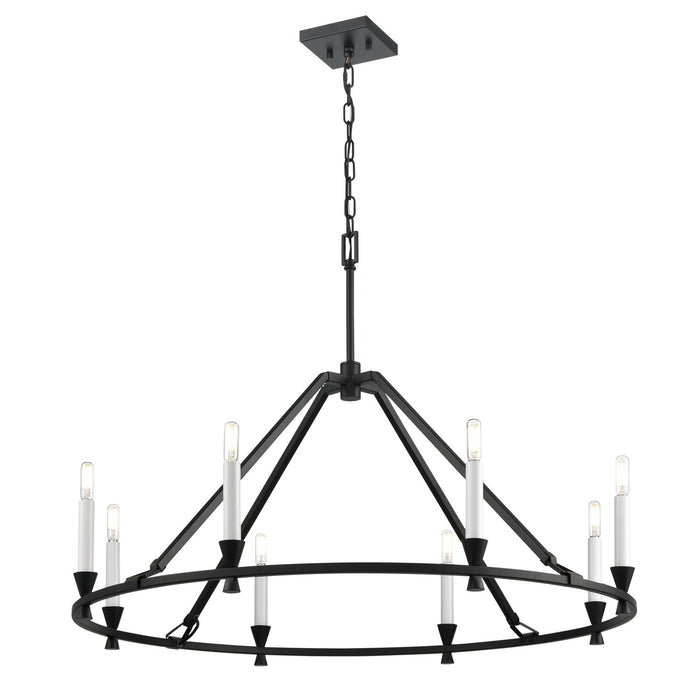 DVI Lighting - DVP37129EB - Eight Light Chandelier - Carisbrooke - Ebony