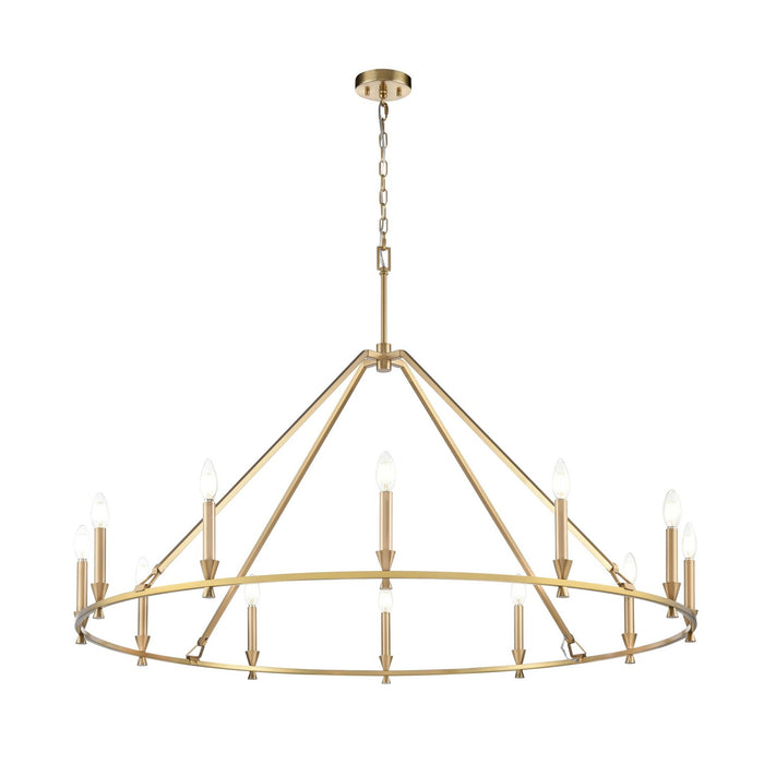 DVI Lighting - DVP37145BR - 12 Light Chandelier - Carisbrooke - Brass