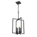 DVI Lighting - DVP37148EB - Four Light Pendant - Carisbrooke - Ebony