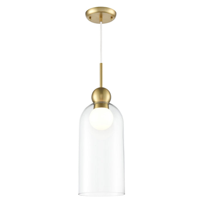 DVI Lighting - DVP37621BR-CL - One Light Pendant, - Hariette - Brass