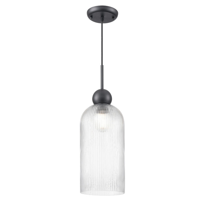 DVI Lighting - DVP37621EB-RIC - One Light Pendant, - Hariette - Ebony