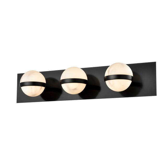 DVI Lighting - DVP38043EB-GFA - Three Light Vanity - Stratus - Ebony