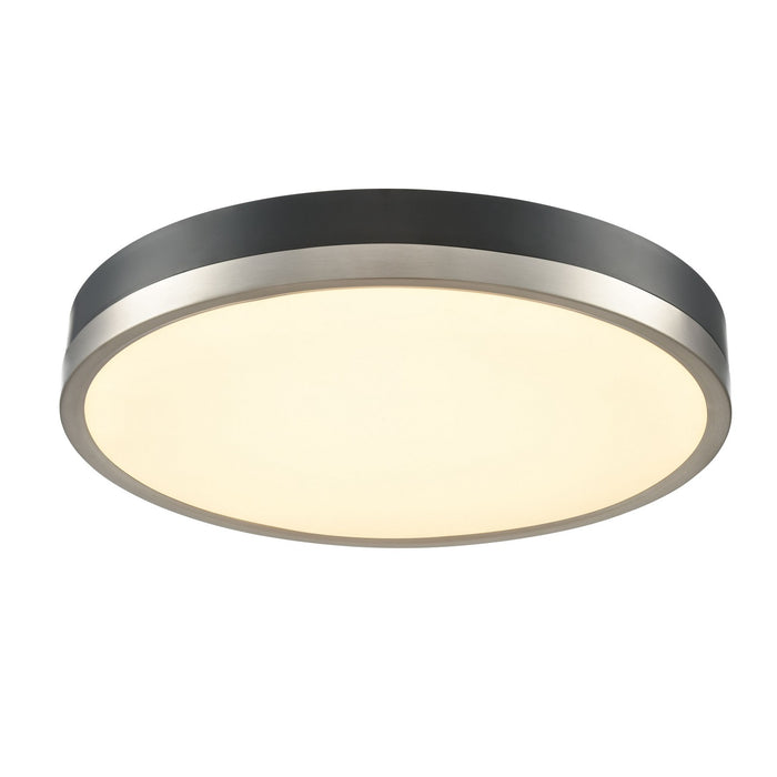 DVI Lighting - DVP39362SN+GR - LED Flush Mount - Temagami - Satin Nickel/Graphite