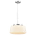 DVI Lighting - DVP43920BN-RIO - LED Pendant - Lunenberg Cct - Buffed Nickle Ribbed Opal Glass