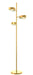 DVI Lighting - DVP45409BR-OP - Three Light Floor Lamp - Northen Marches - Brass w/Half Opal Glass