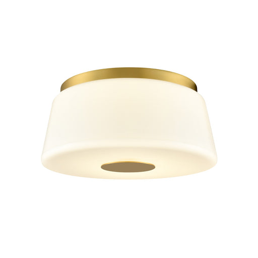 Robson Hall Three Light Flush Mount Brass